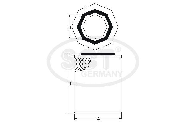 SCT GERMANY Ilmansuodatin SB 567